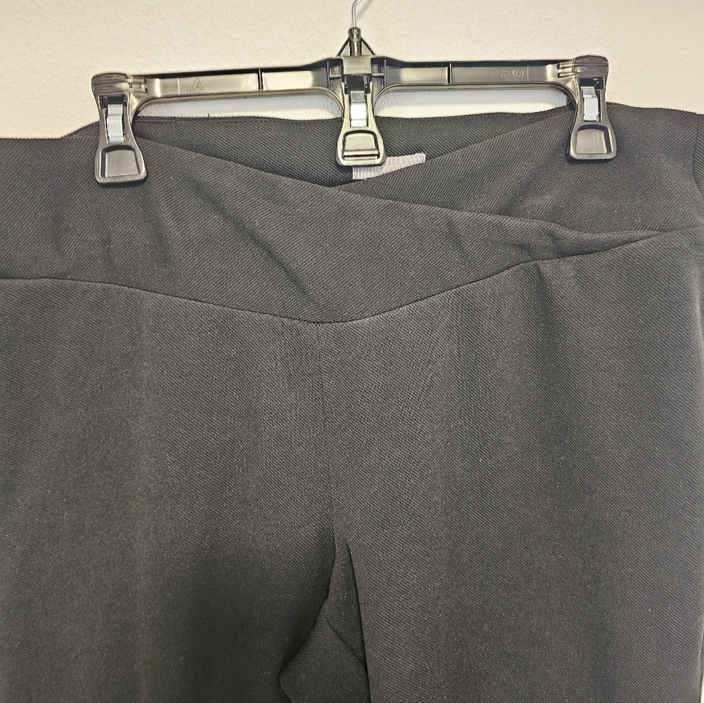 Maurices Women's Black Polyester Blend Work Pants Size 16 W Regular - Picture 2 of 7